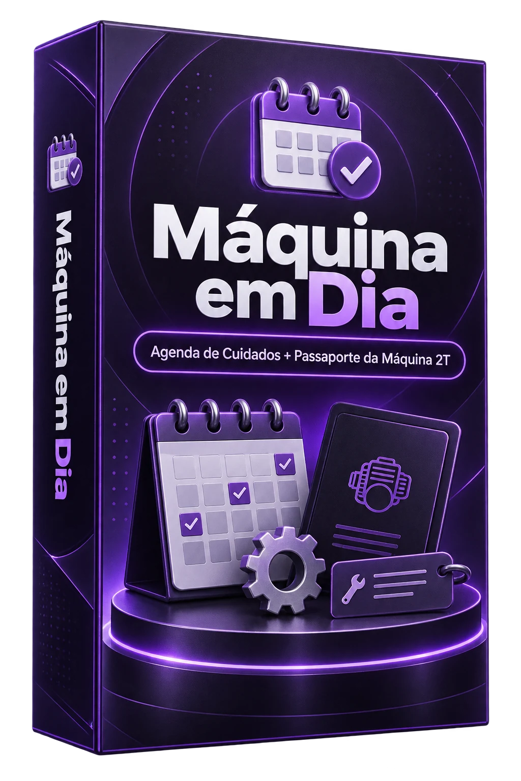 Mockup do Kit Máquina em Dia